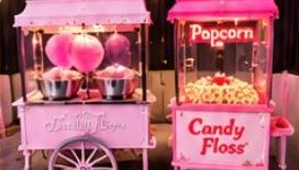 Popcorn and candy floss carts