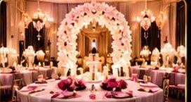 Floral arch luxury venue