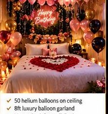 The Queen's Birthday Experience bedroom styling